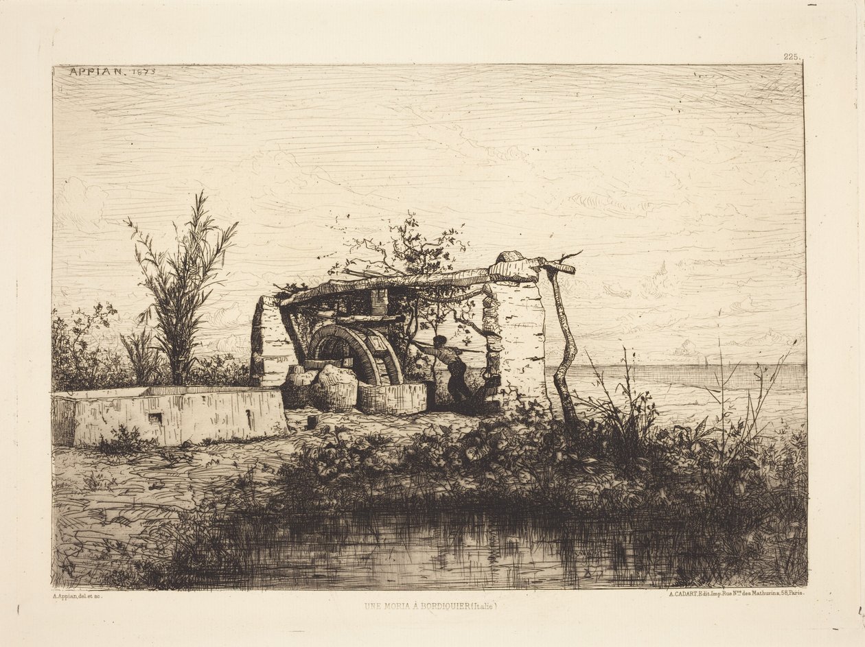 Een moria in Bordiquier (Italië) door Adolphe Appian
