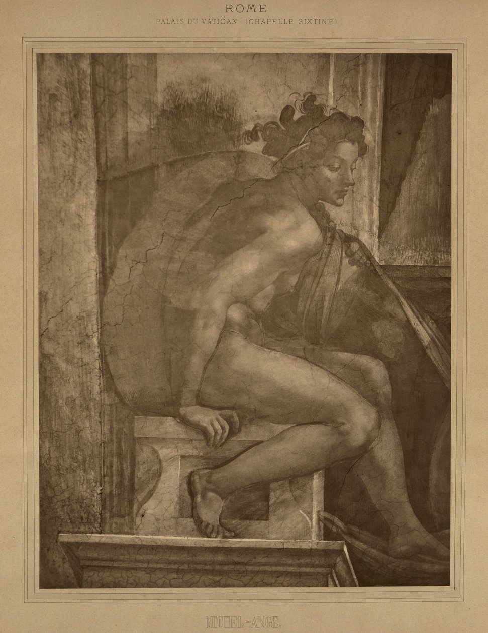 Rome - Vaticaanpaleis, Sixtijnse Kapel, Michelangelo. door Adolphe Braun