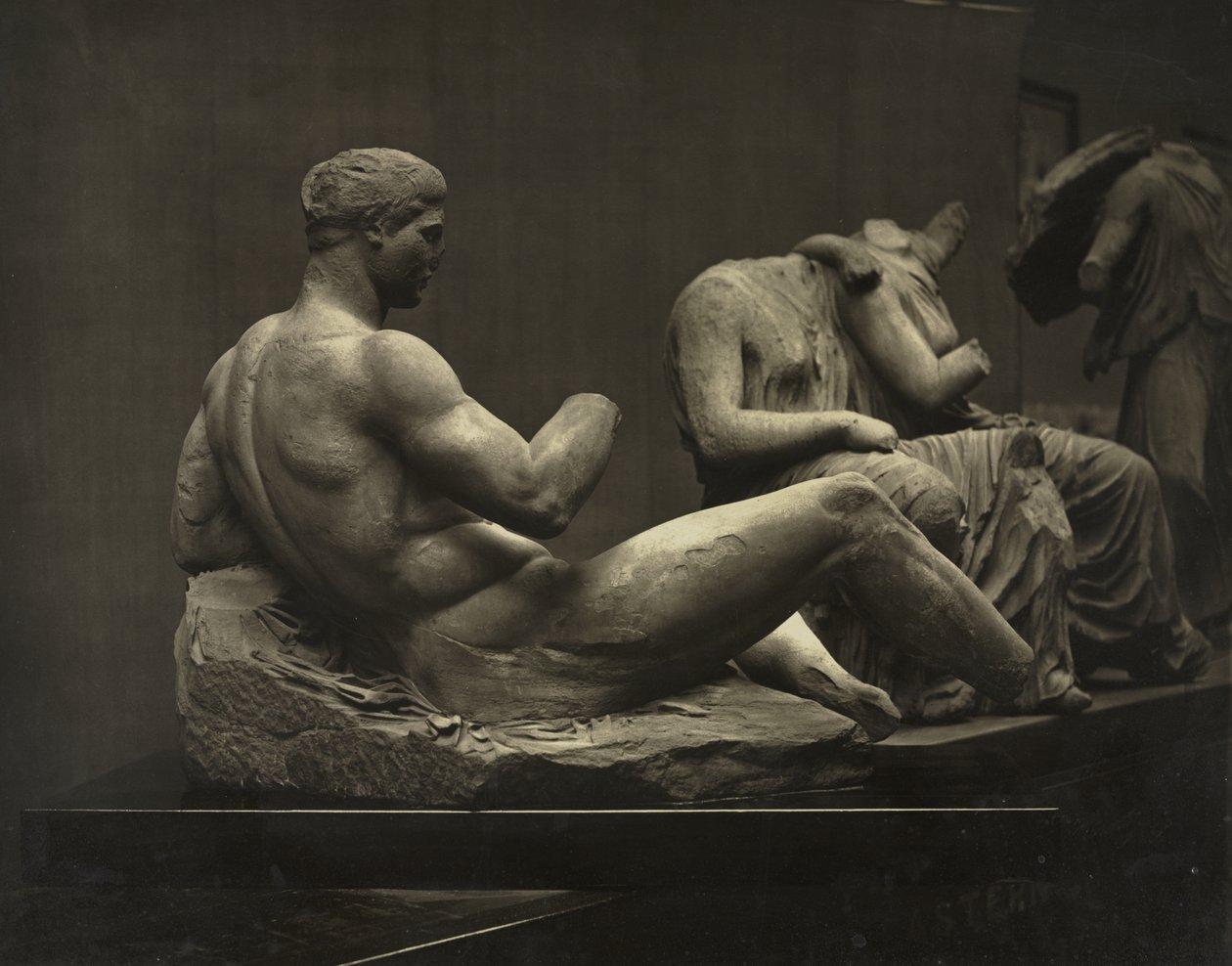 Beelden uit het Parthenon, British Museum door Adolphe Braun
