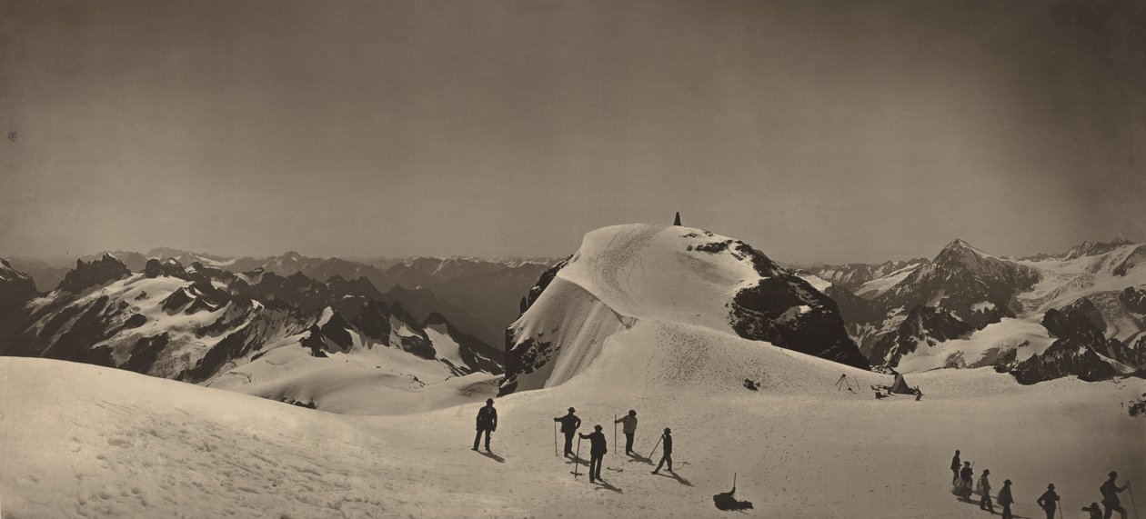 Top van de Mont Titlis, Zwitserland door Adolphe Braun