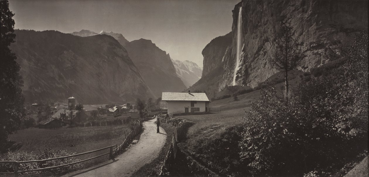 Vallei van Lauterbrunnen, Zwitserland (uit het album Charbons de Braun- vues prises avec l