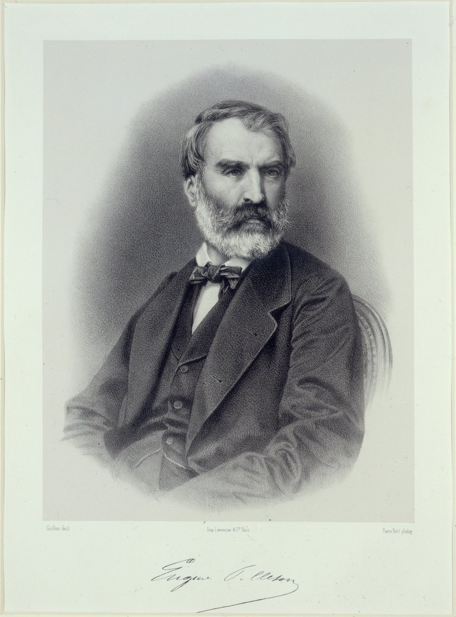 Portret van de schrijver Eugène Pelletan 1813-1884 door Adolphe Guillon
