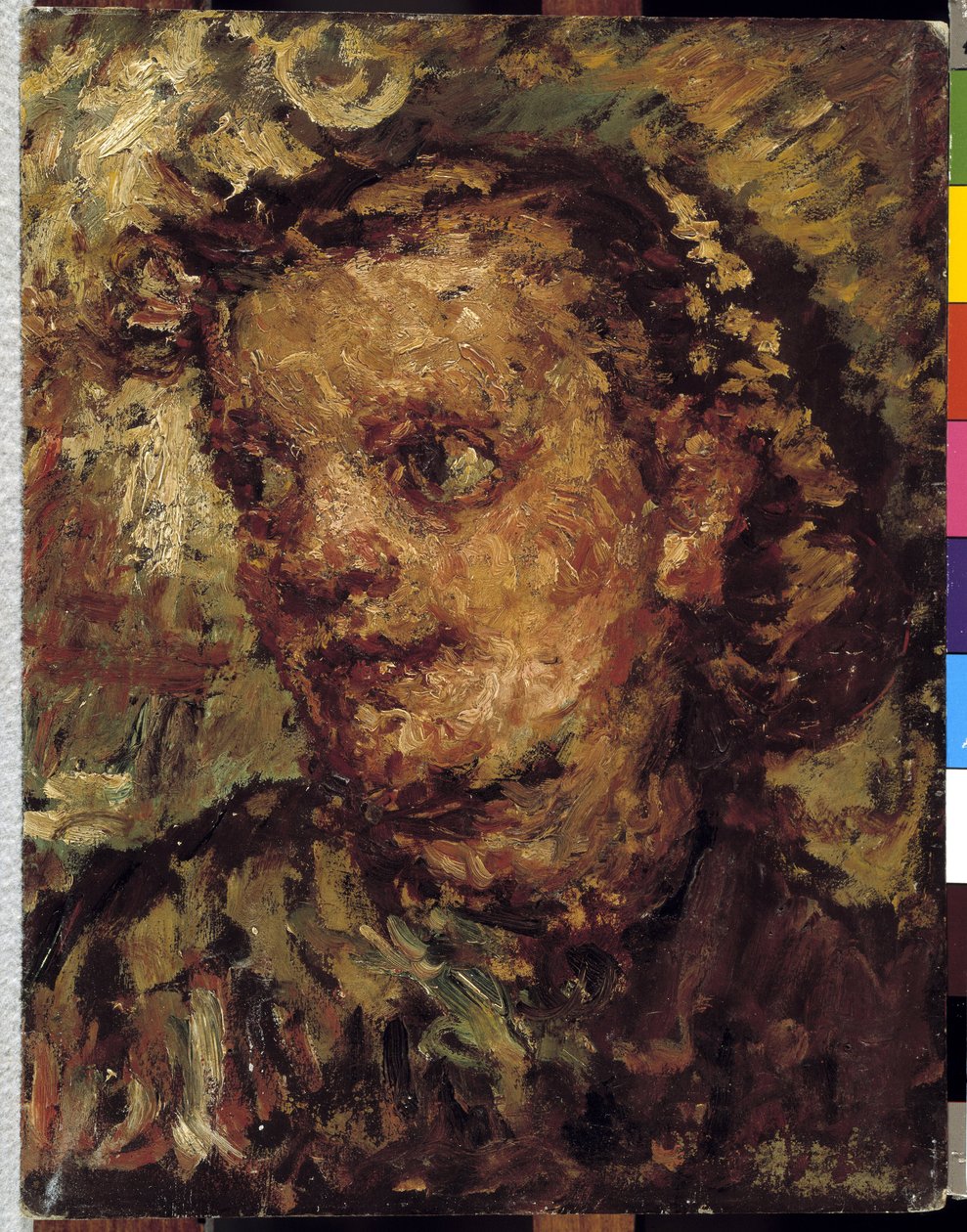 Portret van Emma Ricard door Adolphe Joseph Thomas Monticelli
