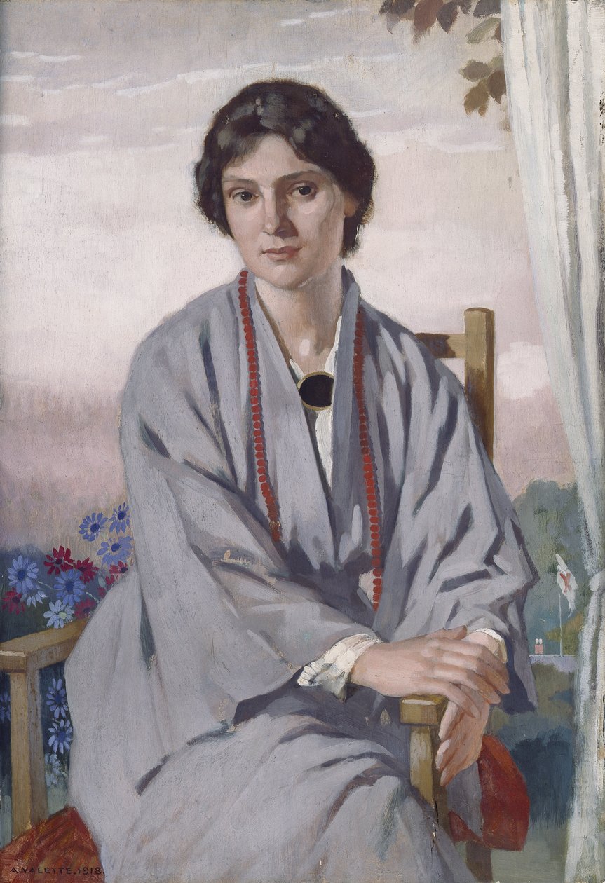 Portret van May Aimee Smith door Adolphe Valette