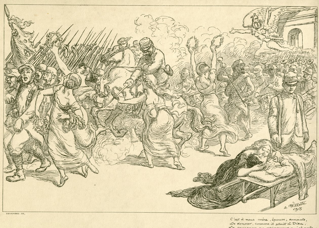 Lied van de Girondius door Adolphe Willette