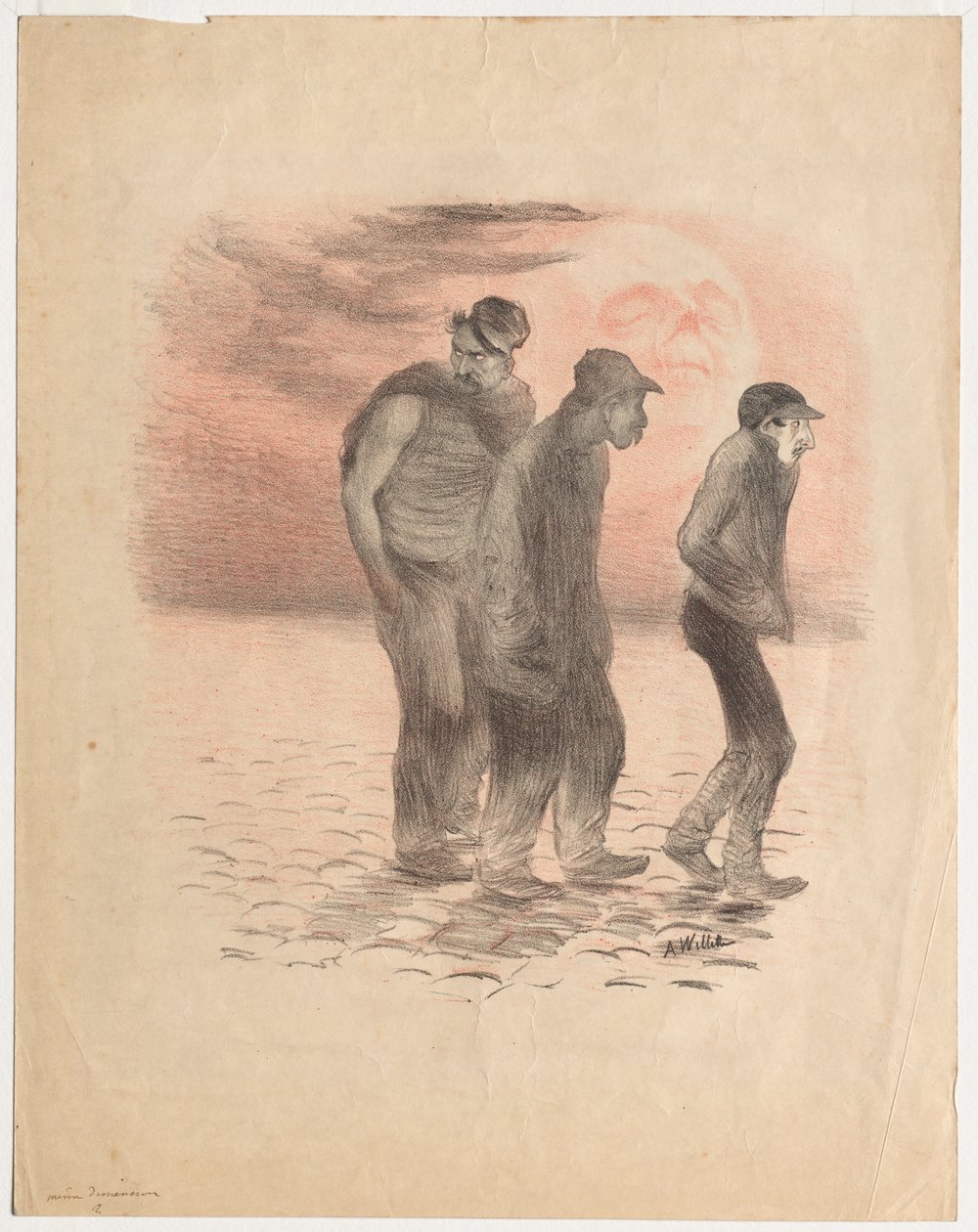 Parijse Scènes en Moordenaars door Adolphe Willette