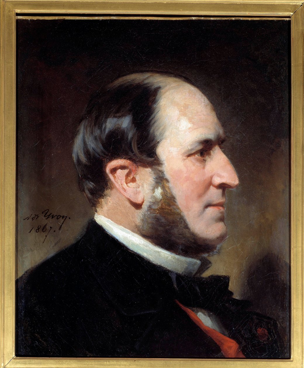 Portret van baron Eugene-Georges Haussmann, prefect van Parijs (1809-1891) door Adolphe Yvon
