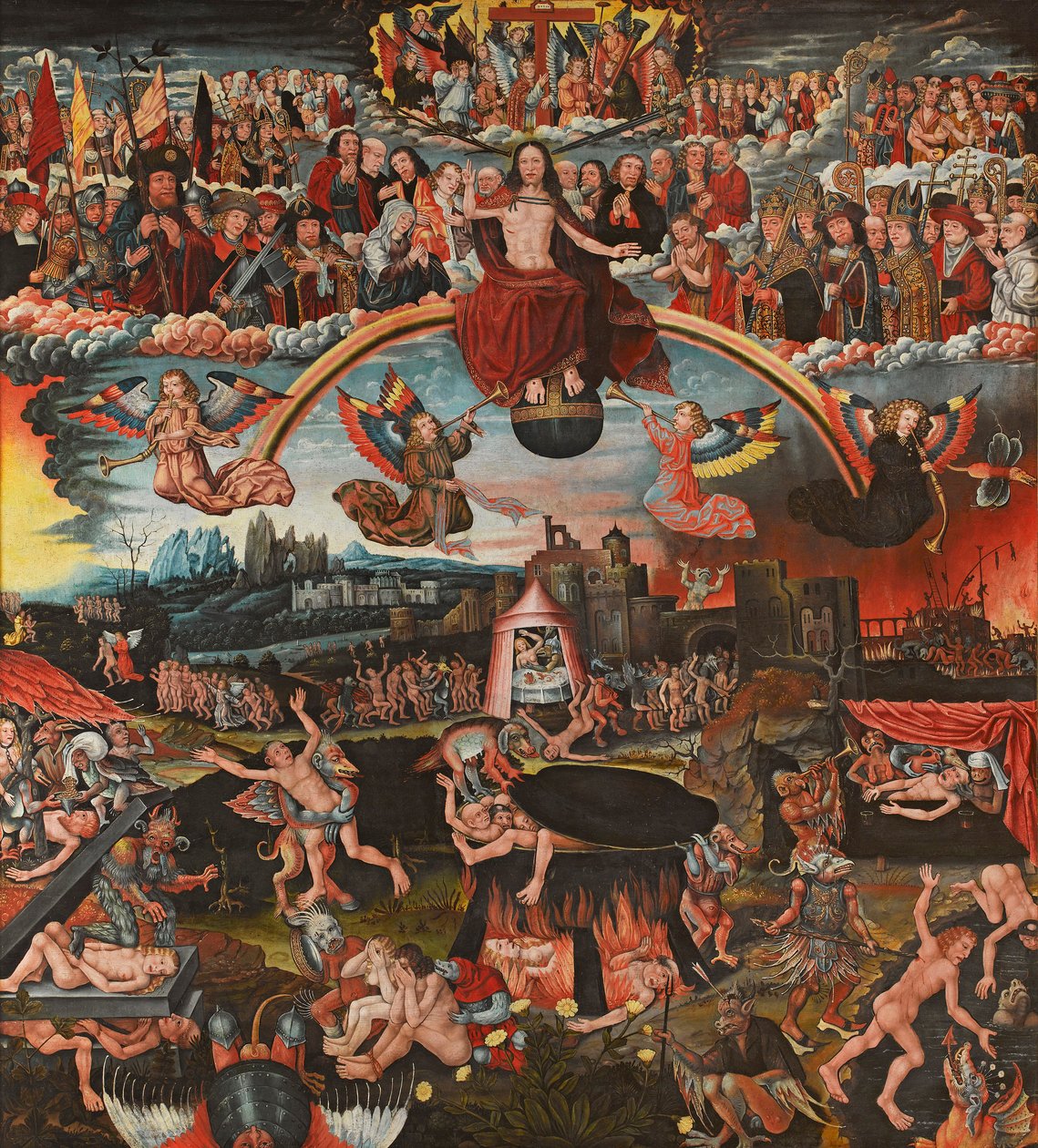 Het Laatste Oordeel, 1526 door Adriaan Moreels and Pieter Van Boven