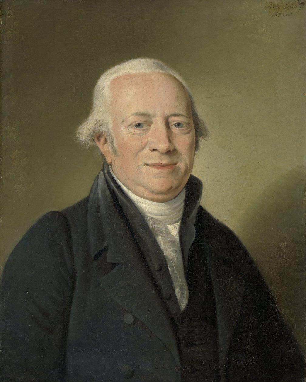 Cornelis Sebille Roos (1754-1820), Amsterdamse Kunsthandelaar en Beheerder van de Nationale Konst-Galerij in Huis ten Bosch, Den Haag door Adriaan de Lelie