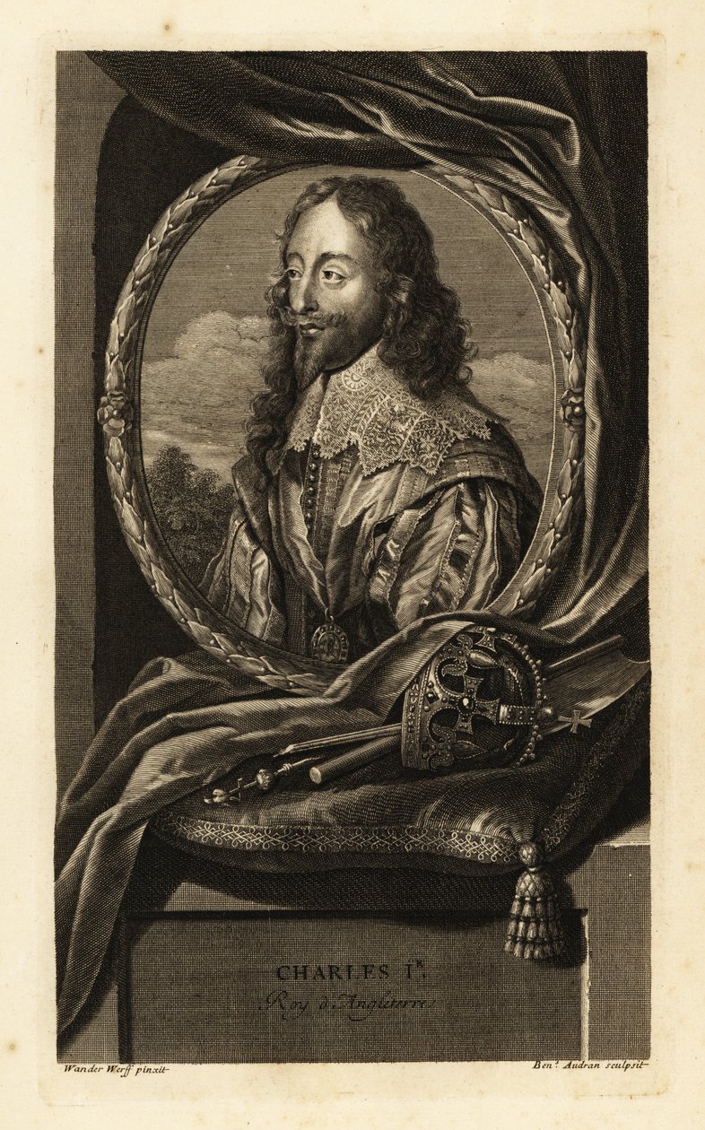 Portret van koning Karel I van Engeland door Adriaan van der (after) Werff