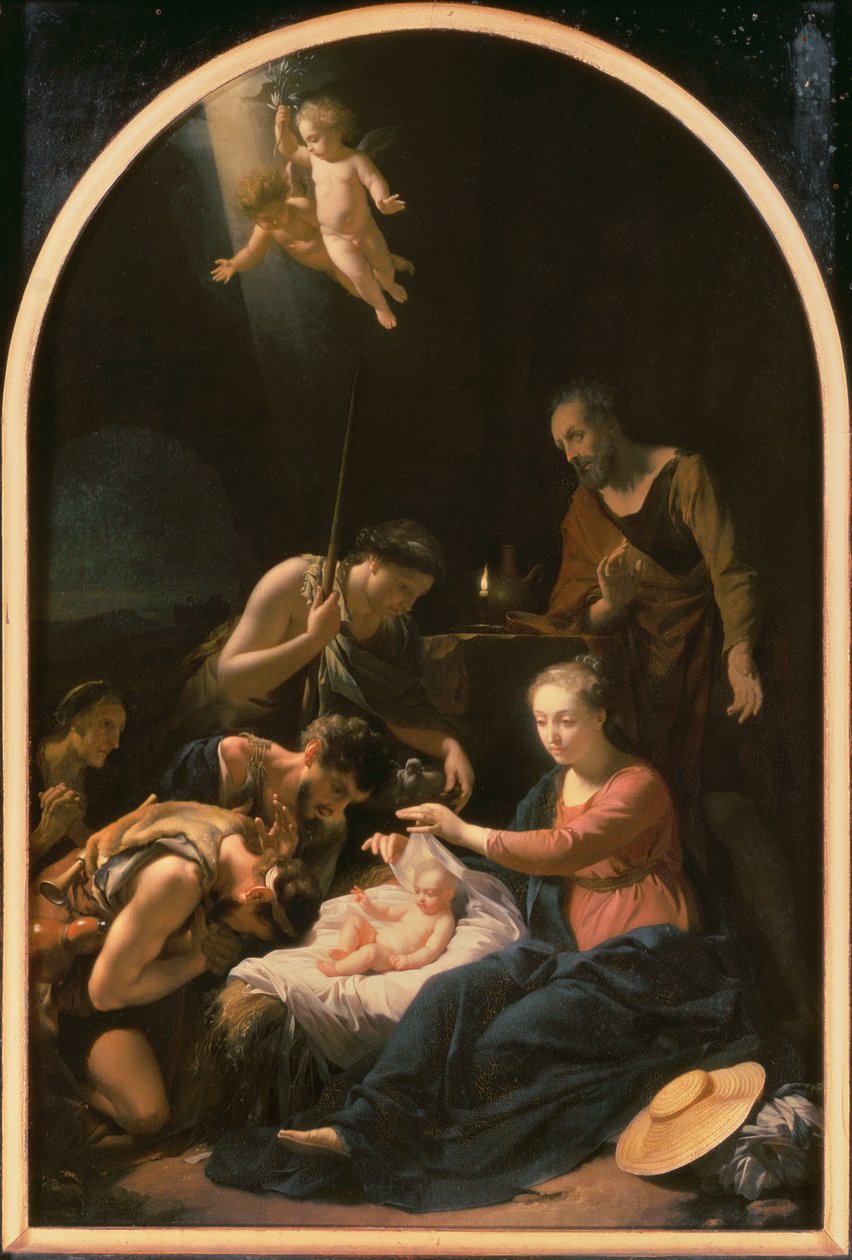 Aanbidding van de Herders, 1703 door Adriaan van der Werff