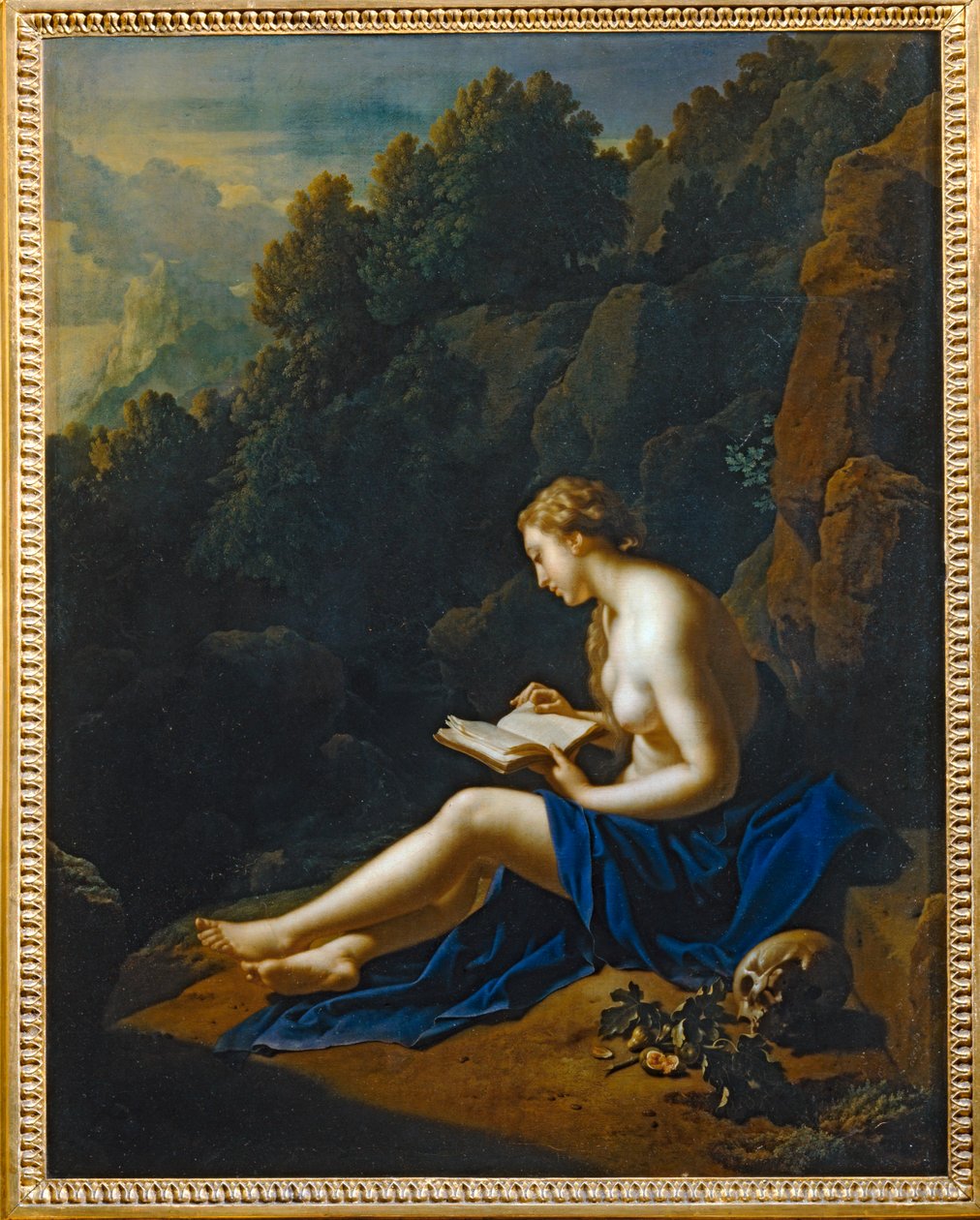 Santa Maria Magdalena penitente, mediterend in afzondering ... door Adriaan van der Werff