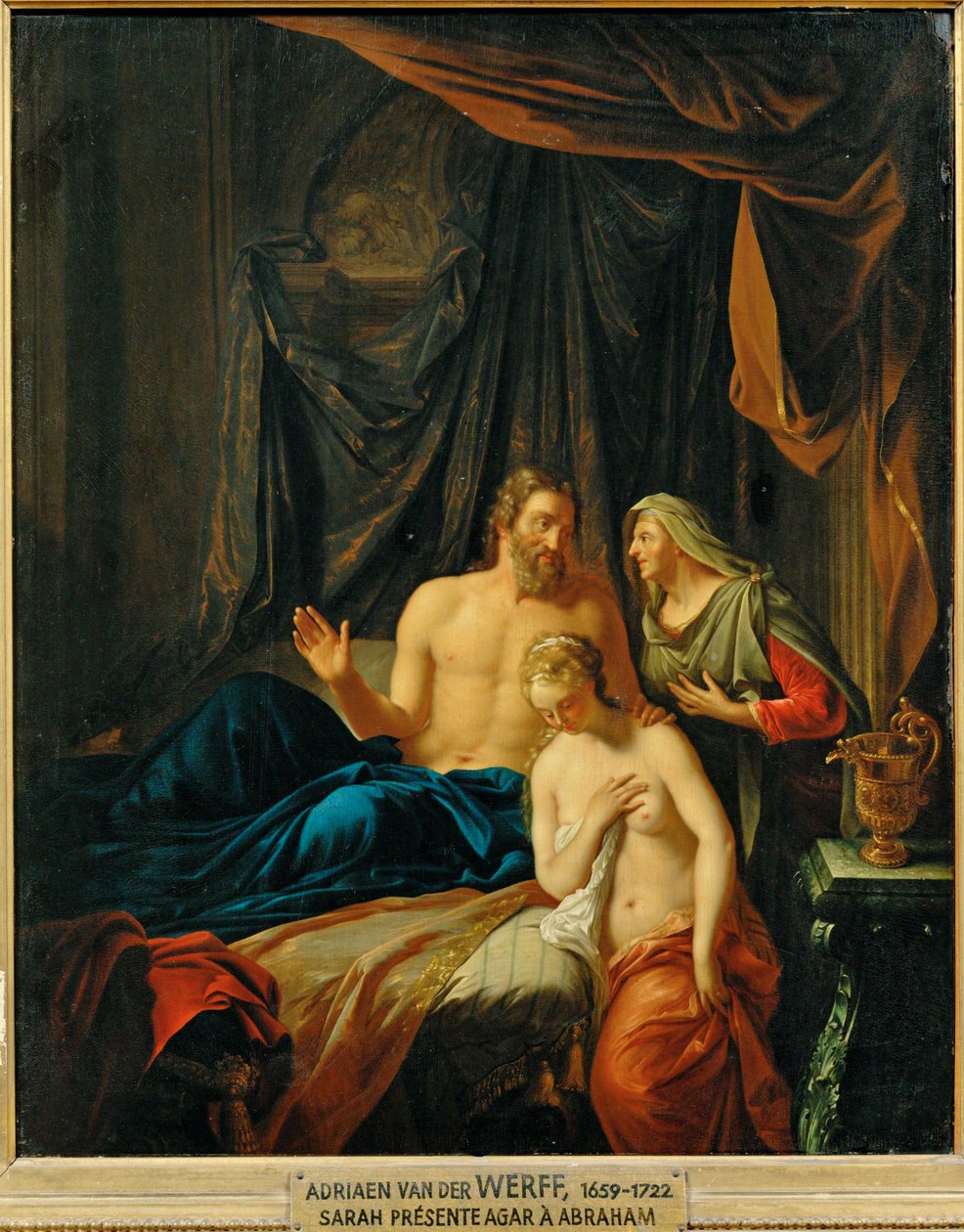 Sara presenteert Hagar aan Abraham ... door Adriaan van der Werff