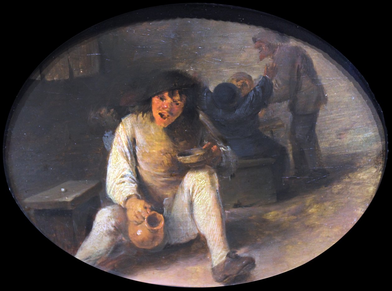 Dronken Boer door Adriaen Brouwer