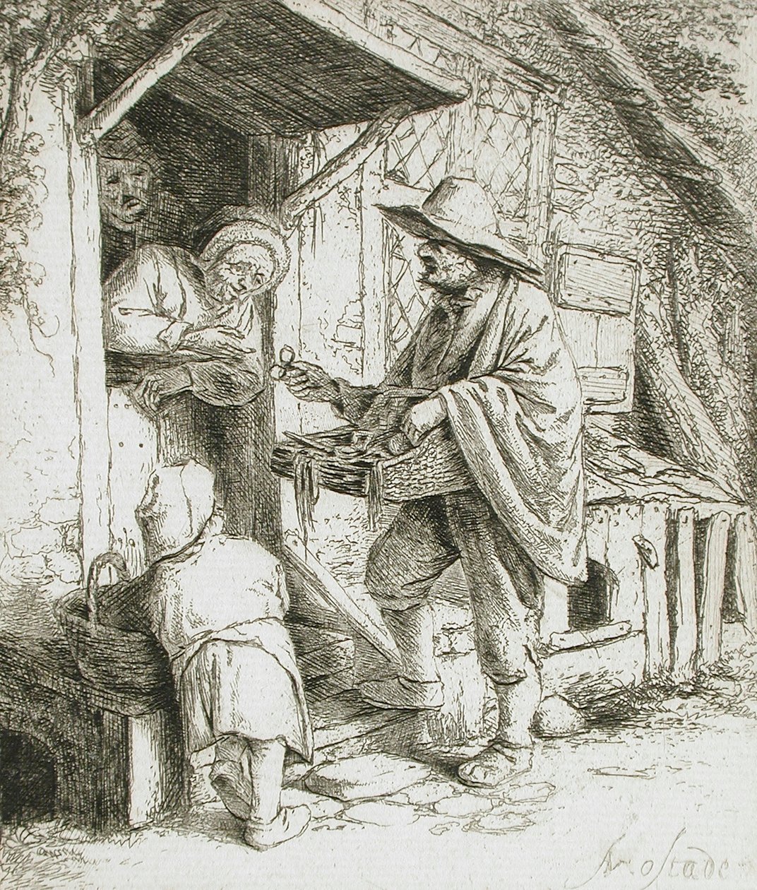 De Brillenverkoper door Adriaen Jansz. van Ostade