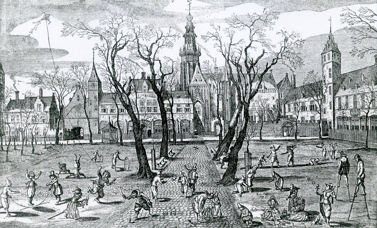 Kinderspelen, 1618 door Adriaen Pietersz van de Venne