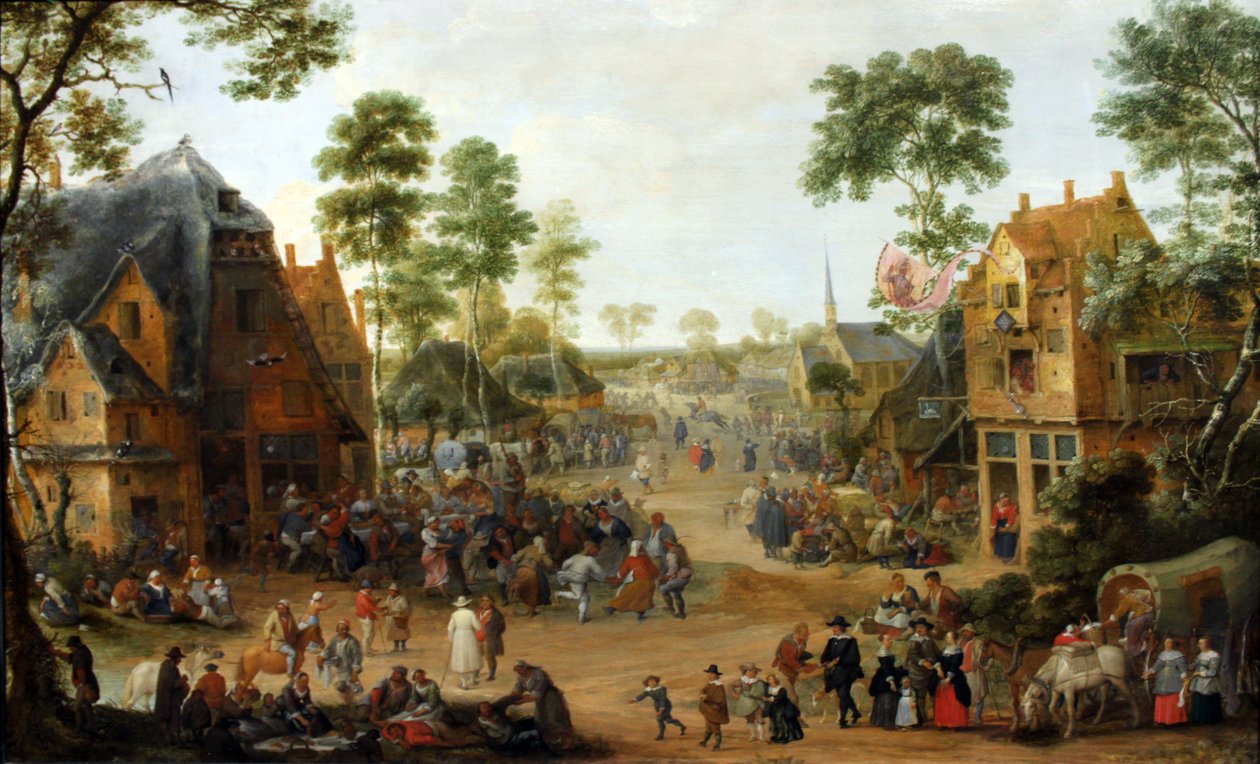 Dorpskerkfestival door Adriaen van Stalbemt