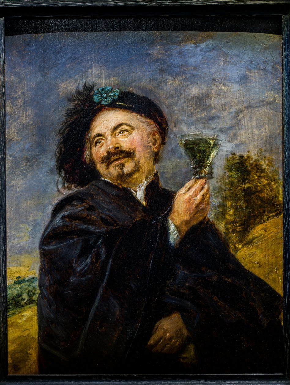 Een vrolijke drinker door Adriaen Brouwer