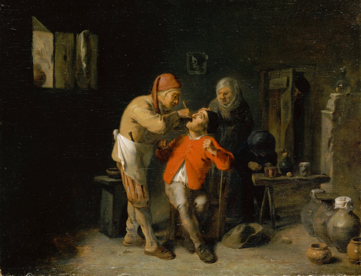 Bij de tandarts door Adriaen Brouwer