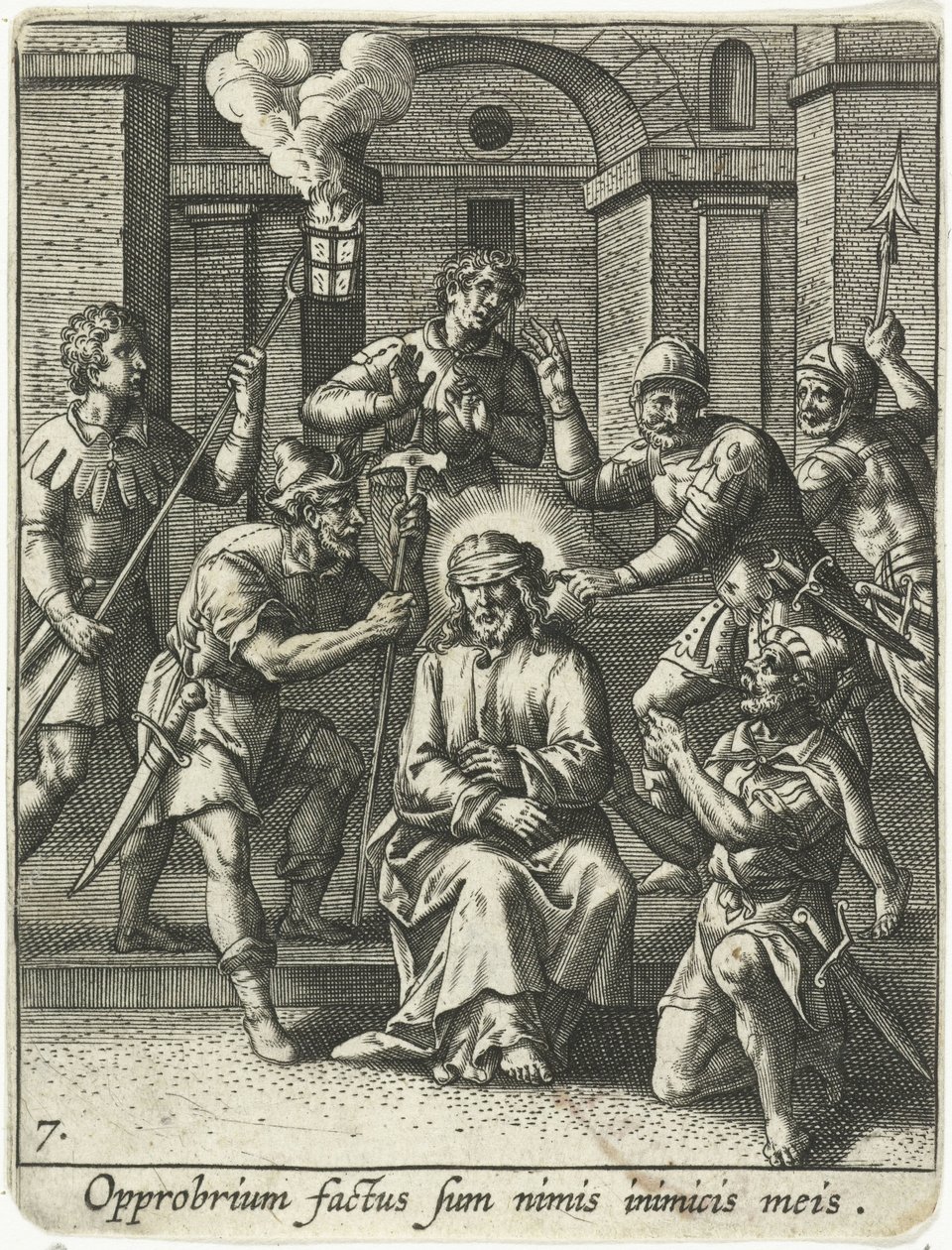Bespotting van Christus door Adriaen Collaert
