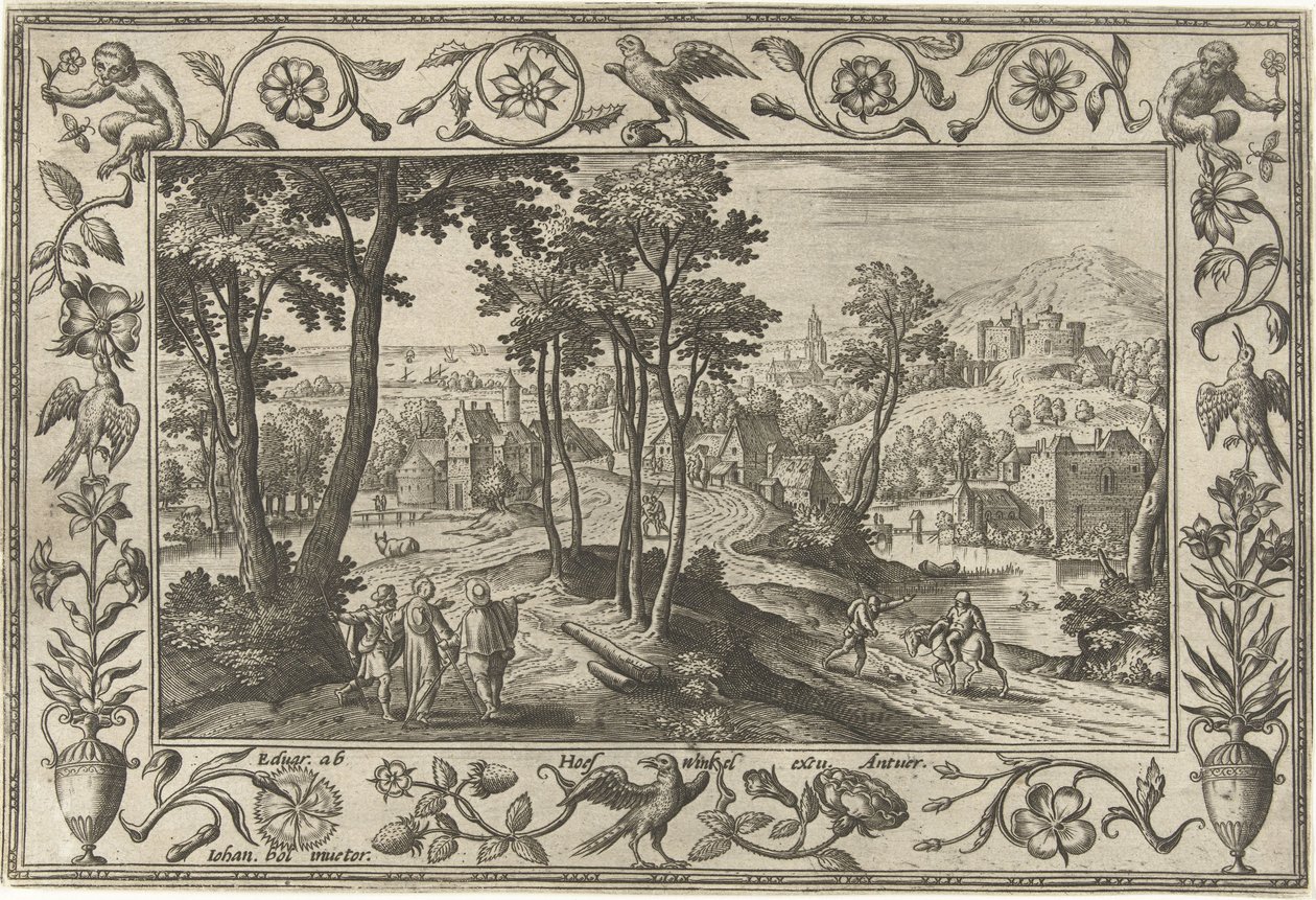 Emmaüsgangers door Adriaen Collaert
