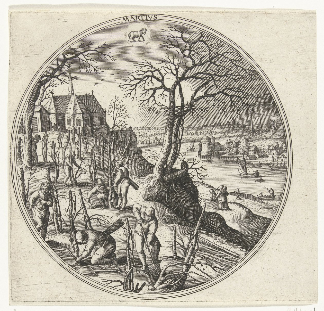 Maart door Adriaen Collaert
