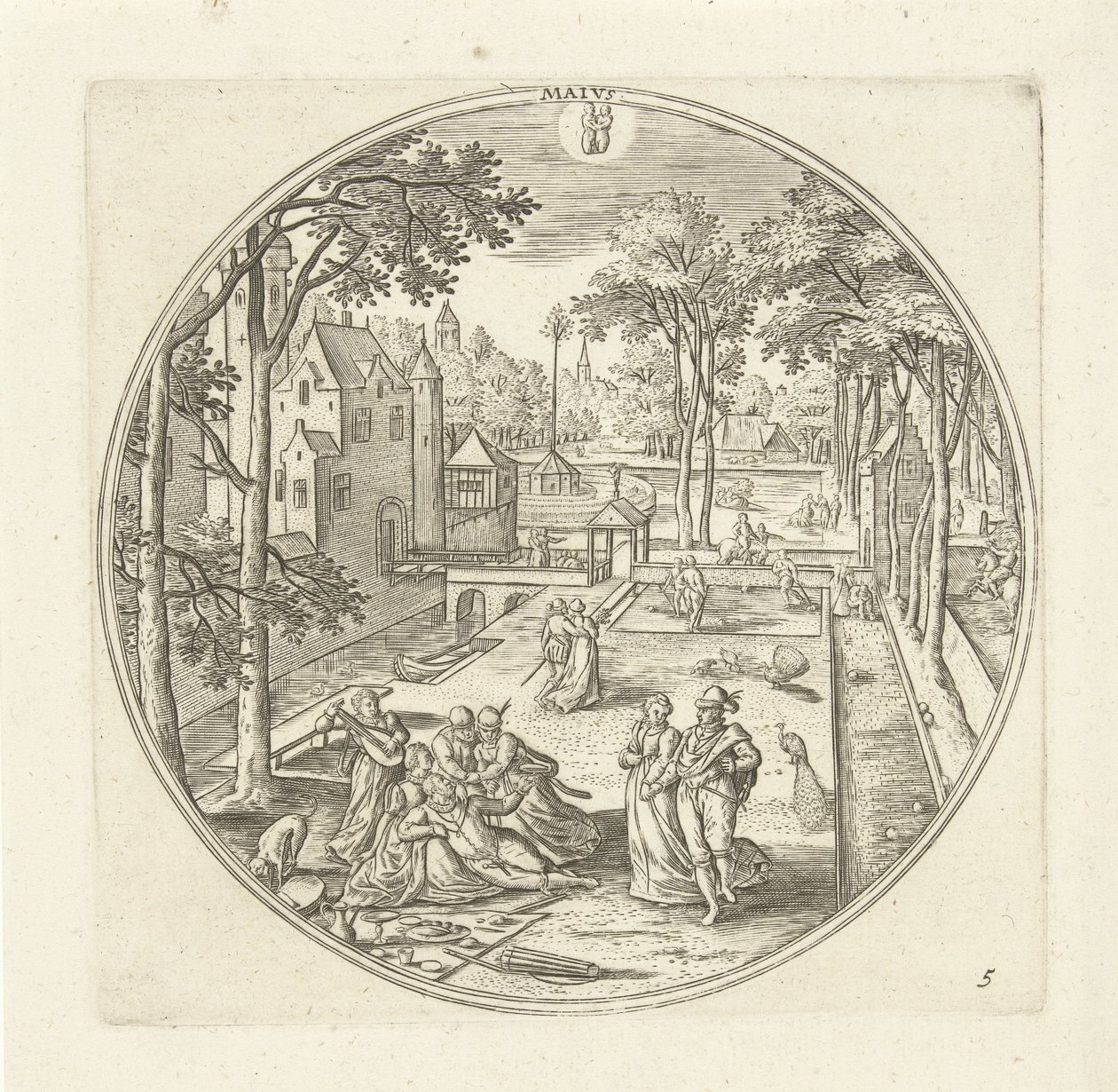 Mei door Adriaen Collaert
