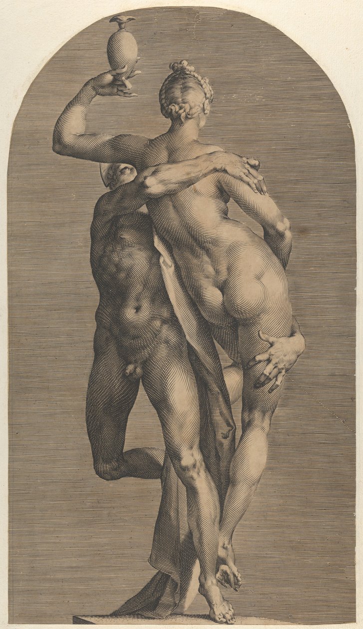 Mercurius ontvoert Psyche, ca. 1622 door Adriaen Collaert