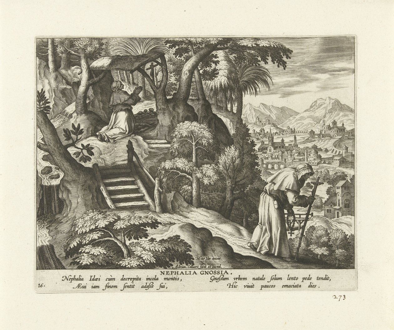 Nephalia van Knossos door Adriaen Collaert