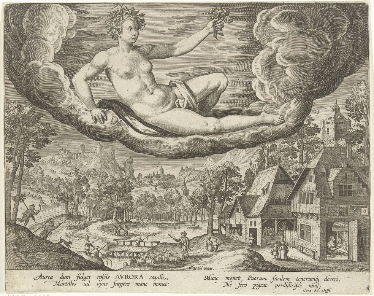 Ochtend door Adriaen Collaert