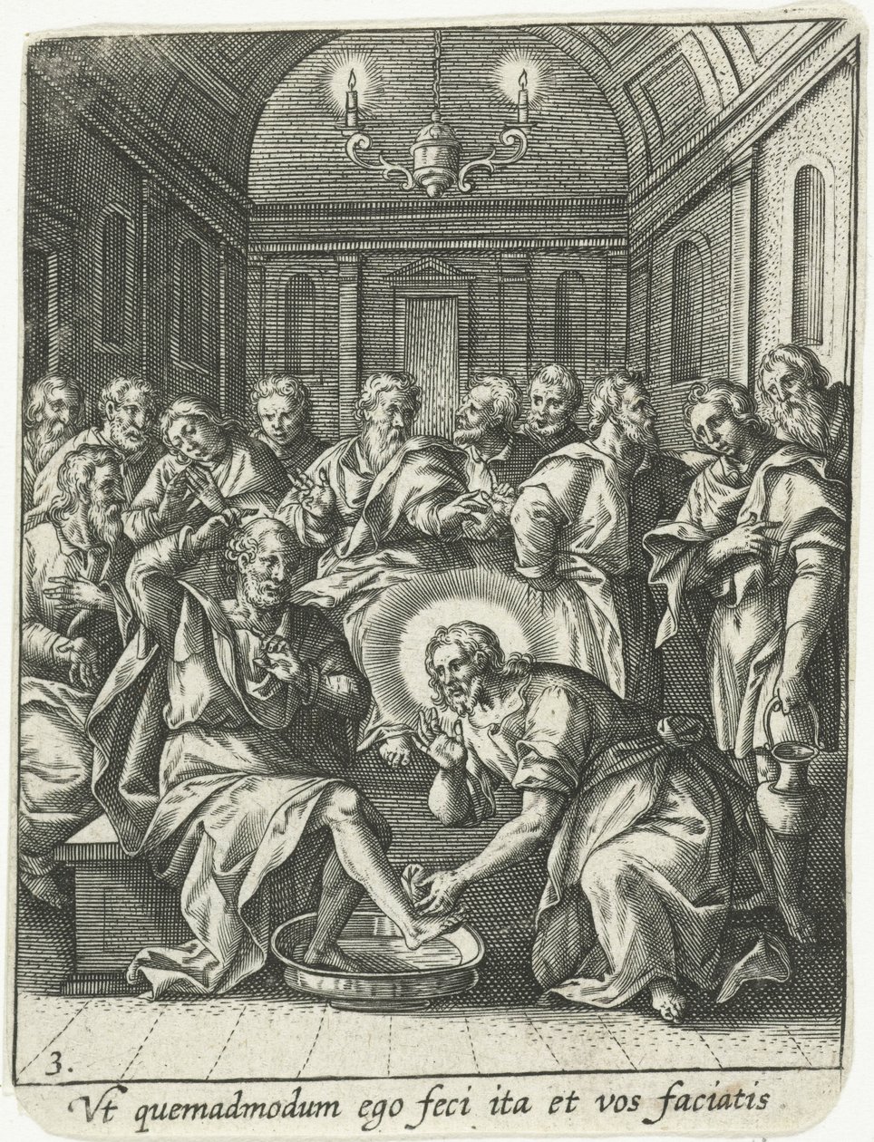 Voetwassing door Adriaen Collaert