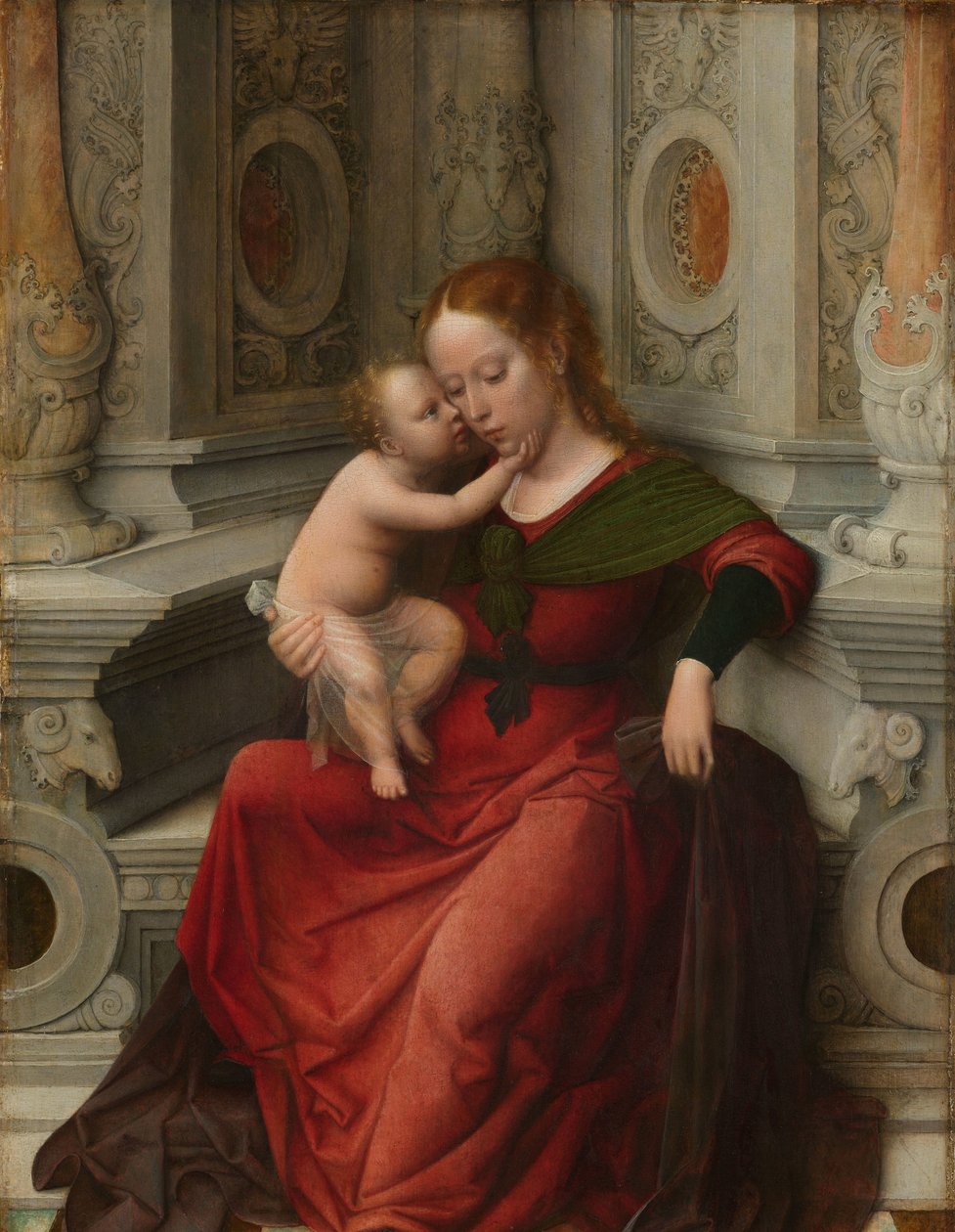 Maagd en Kind door Adriaen Isenbrant (attributed to)
