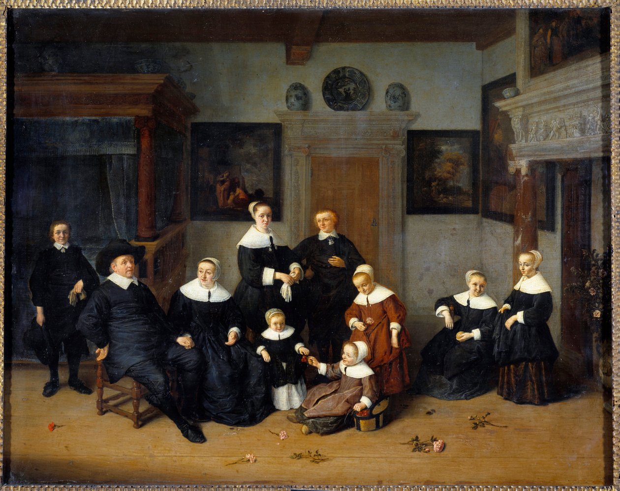Familieportret door Adriaen Jansz. van Ostade
