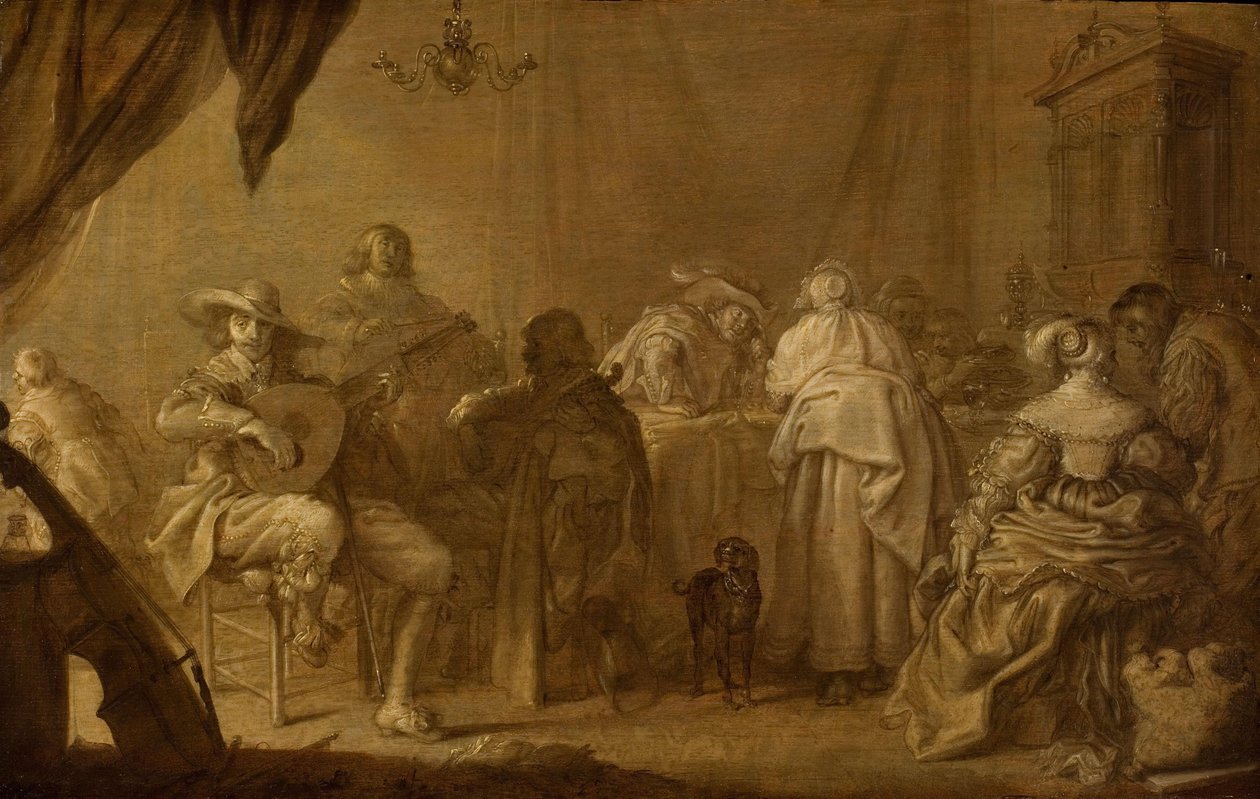 Een muzikaal gezelschap door Adriaen Pietersz van de Venne