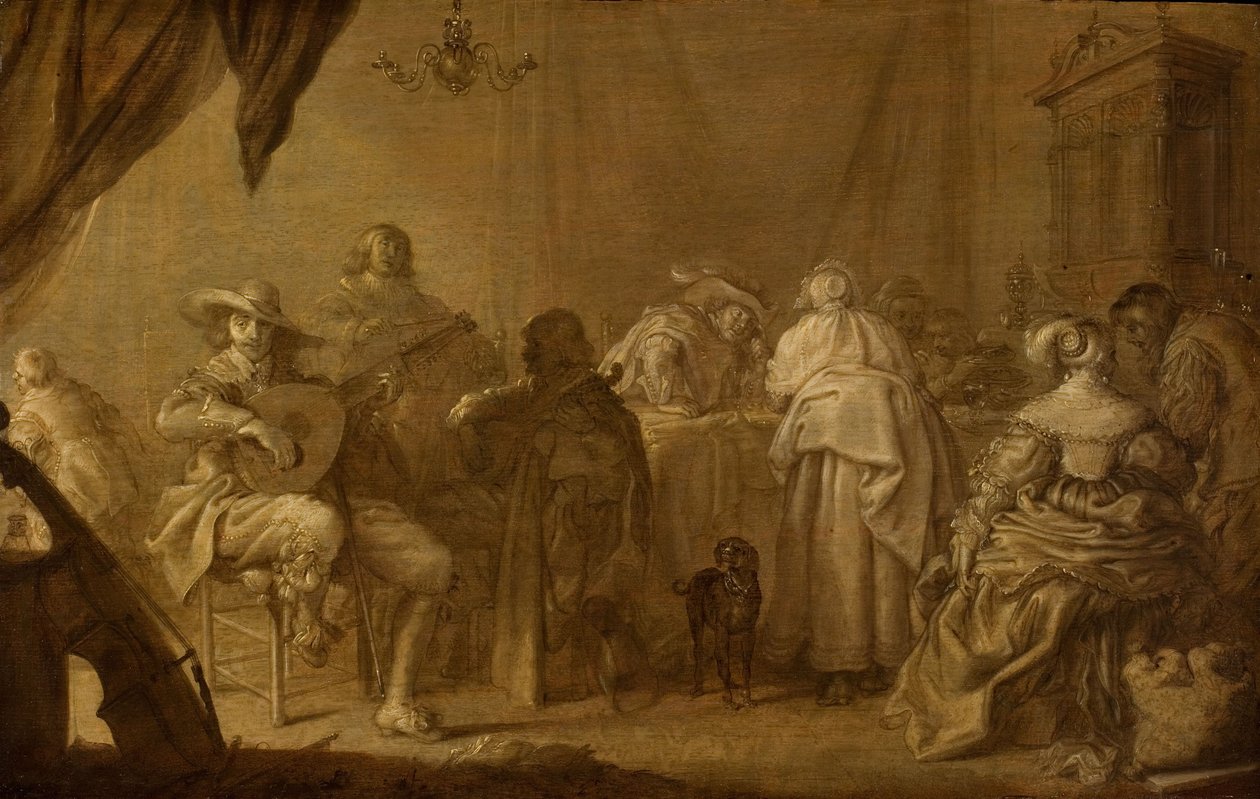 Een muzikaal feest door Adriaen Pietersz. van de Venne