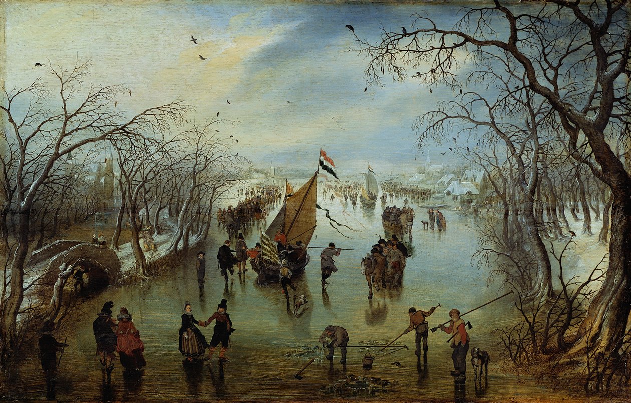 De winter door Adriaen Pietersz van de Venne