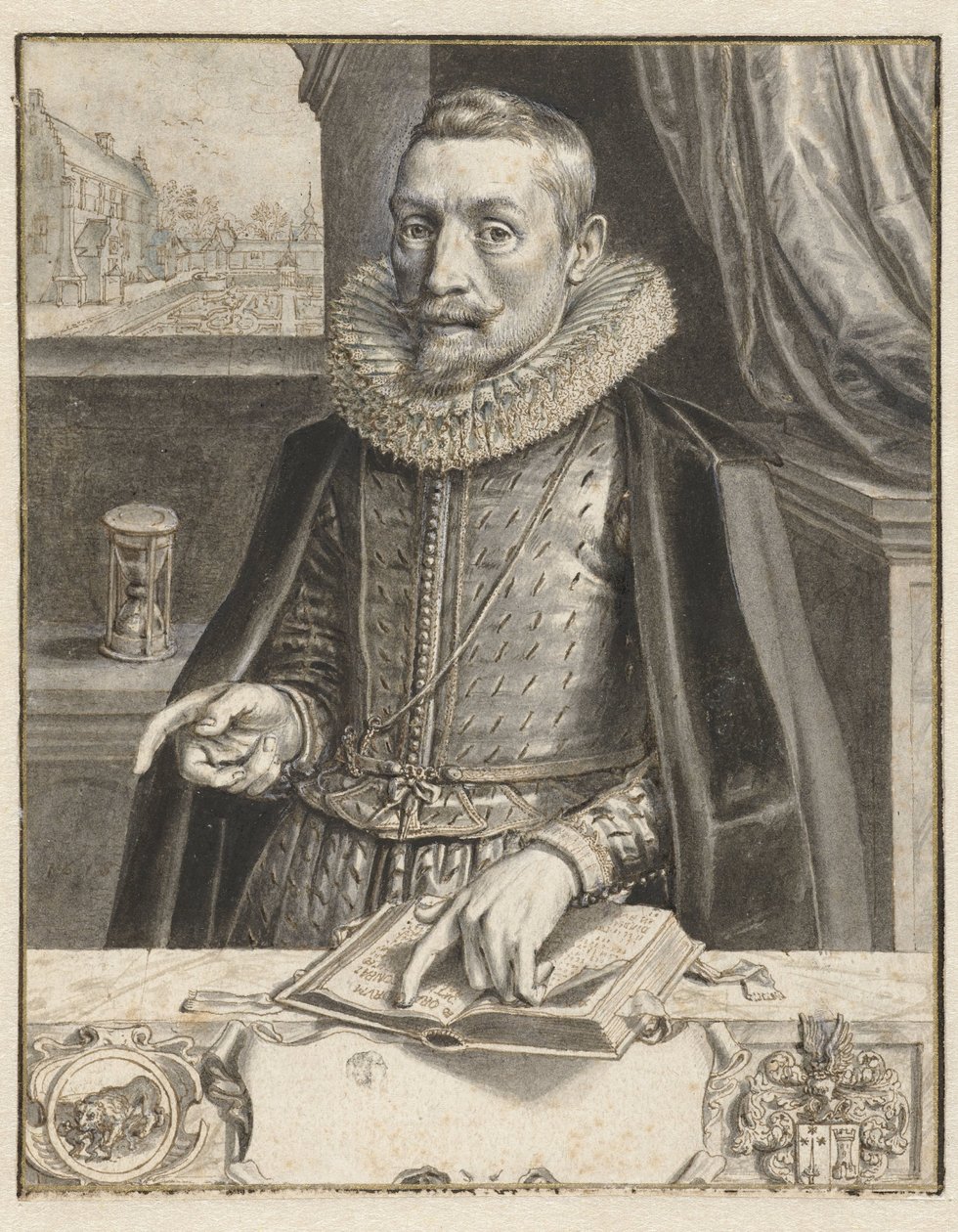 Portret van Jacob Cats door Adriaen Pietersz van de Venne