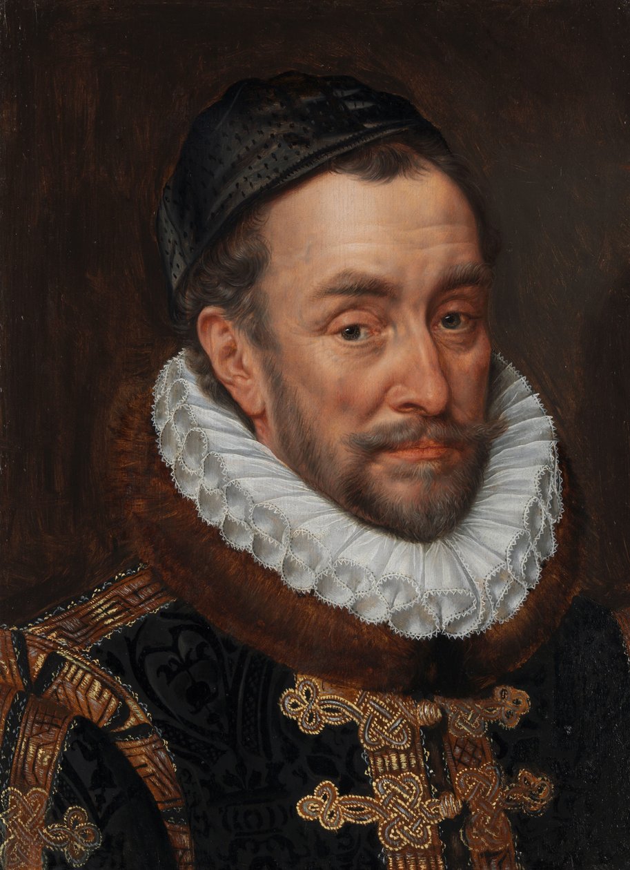 Portret van Willem I, Prins van Oranje (1533-84), Bijgenaamd Willem de Zwijger door Adriaen Thomasz. Key