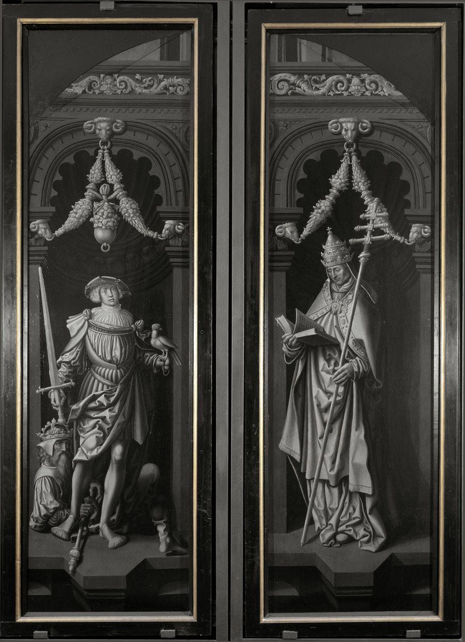 Drieluik van Sint Pancratius, gesloten panelen door Adriaen Ysenbrandt