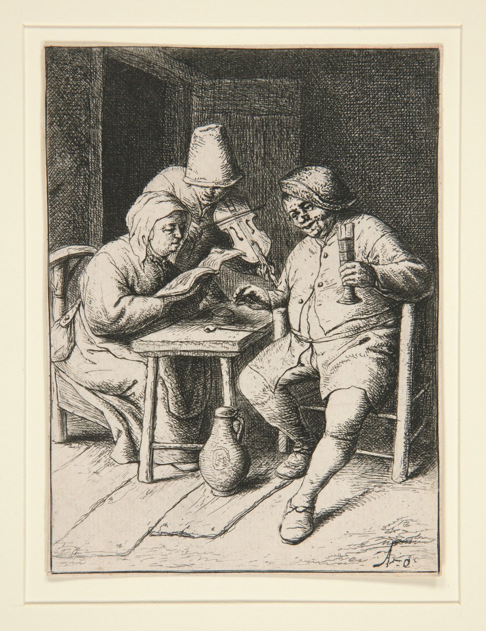 Het concert door Adriaen van Ostade