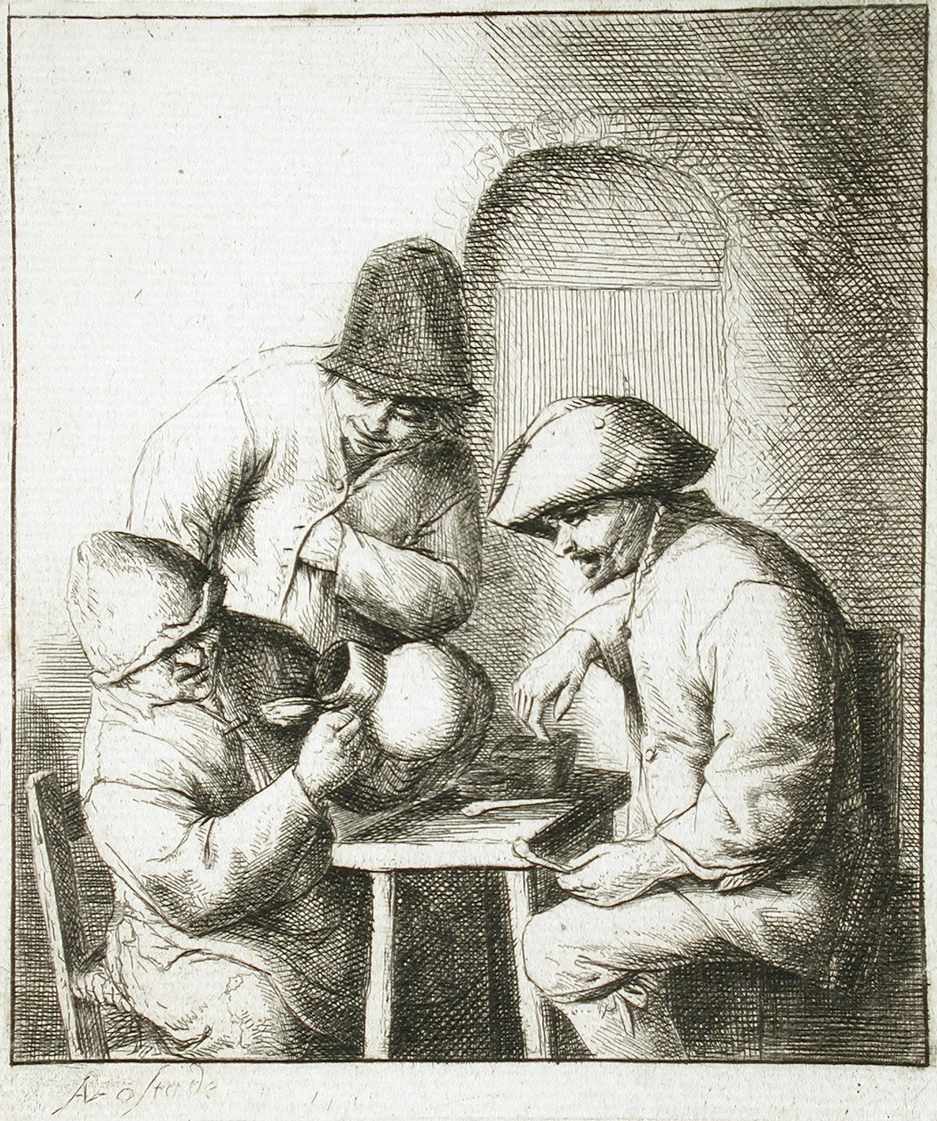 De lege kruik door Adriaen van Ostade