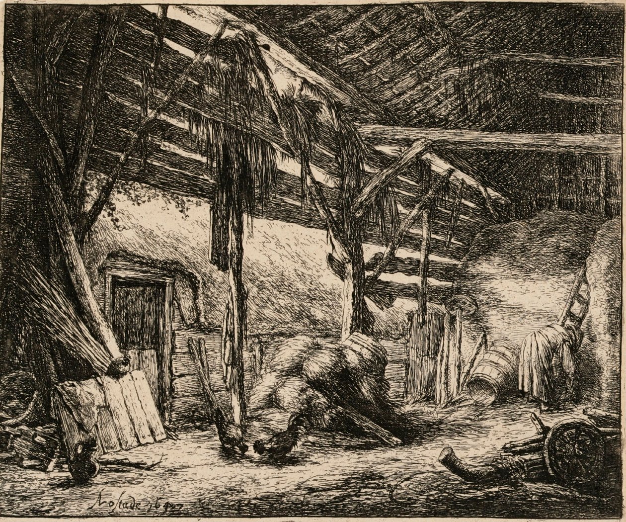 Zonder titel door Adriaen van Ostade
