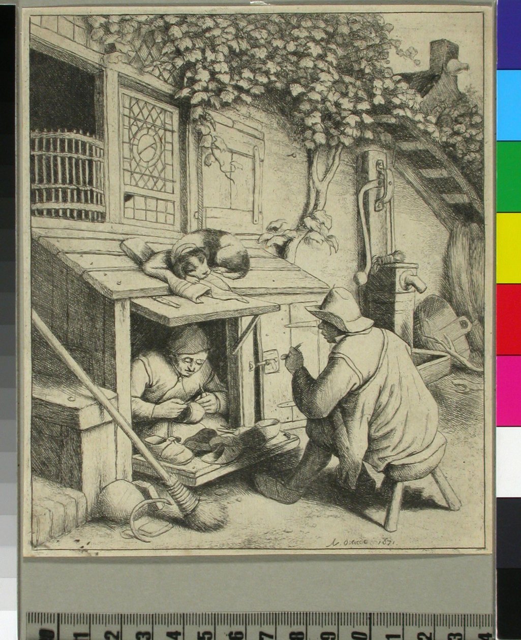 Ohne Titel door Adriaen van Ostade