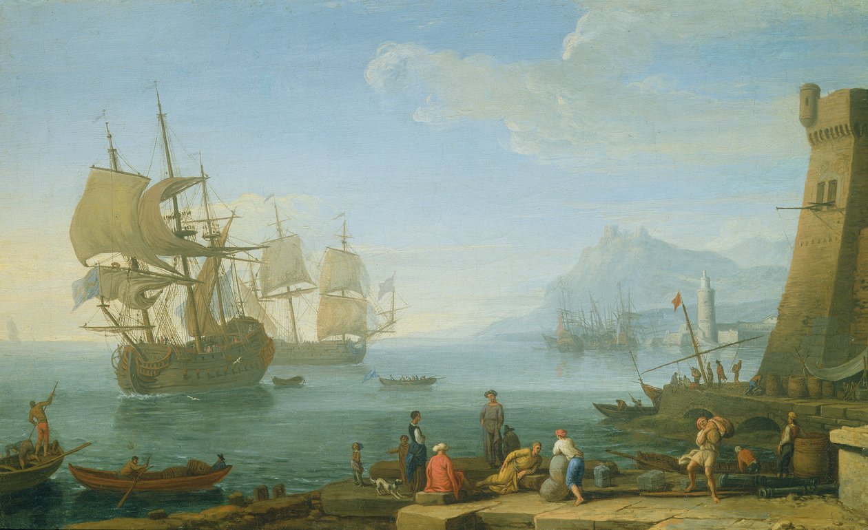 Middellandse Zee haven scène door Adrien Manglard