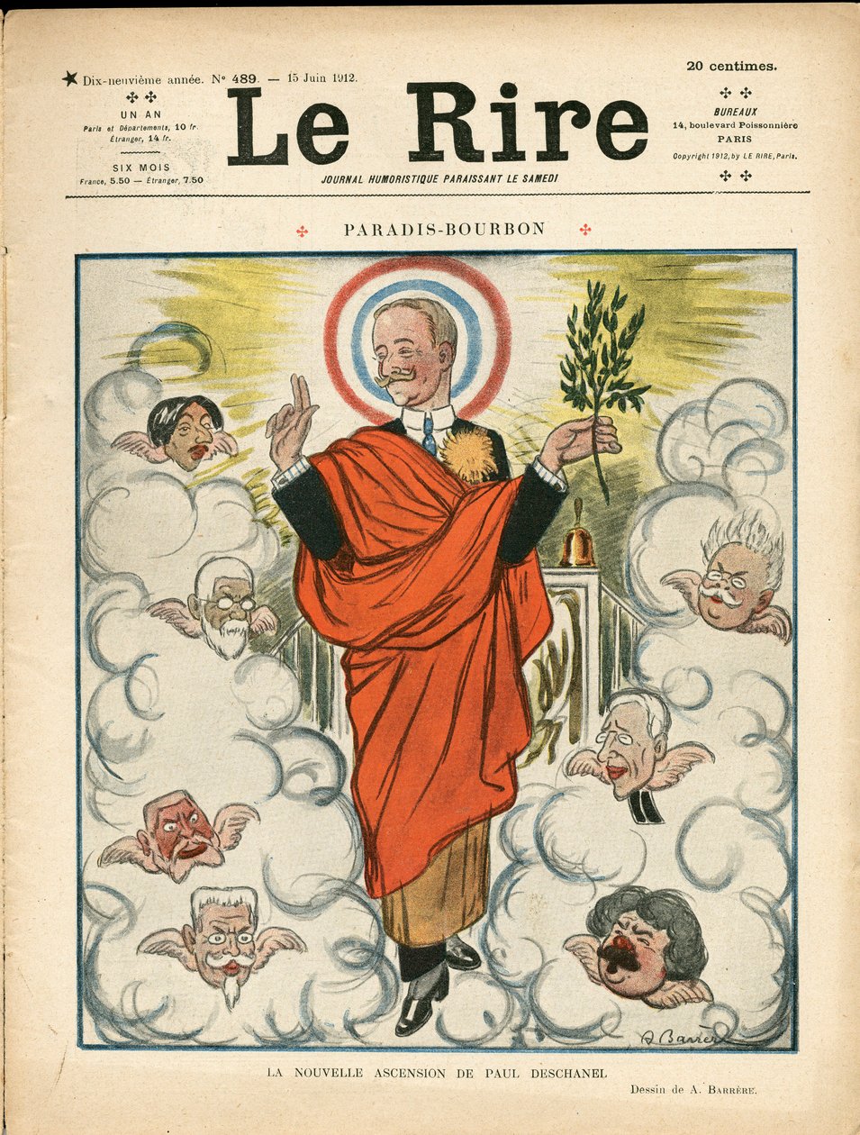 Omslag van Le Lire, Satirisch in kleuren door Adrien Barrere