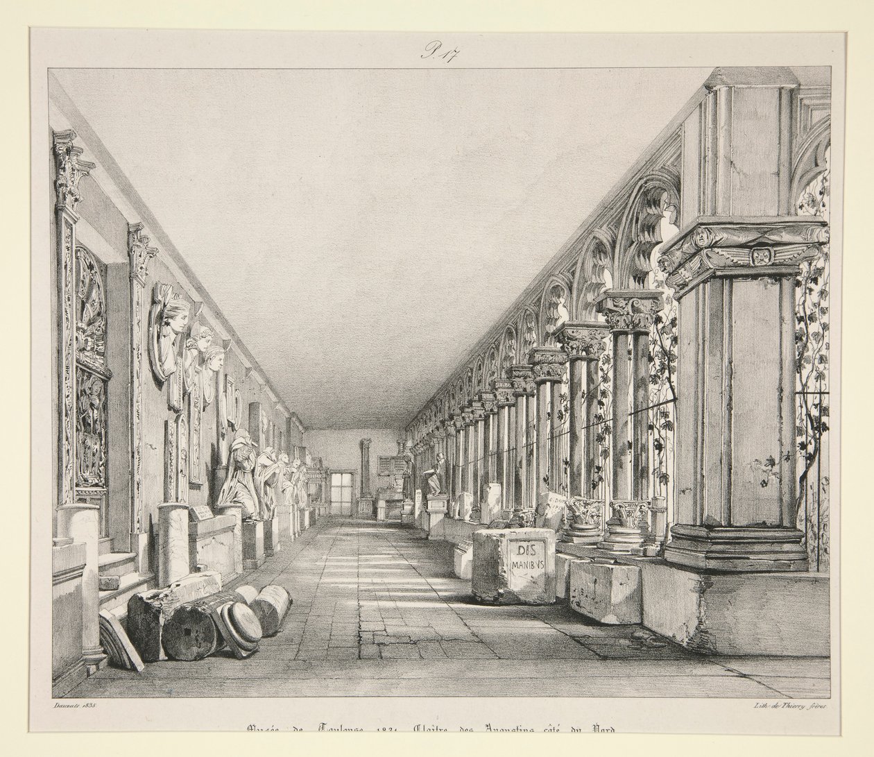 Museum van Toulouse door Adrien Dauzats