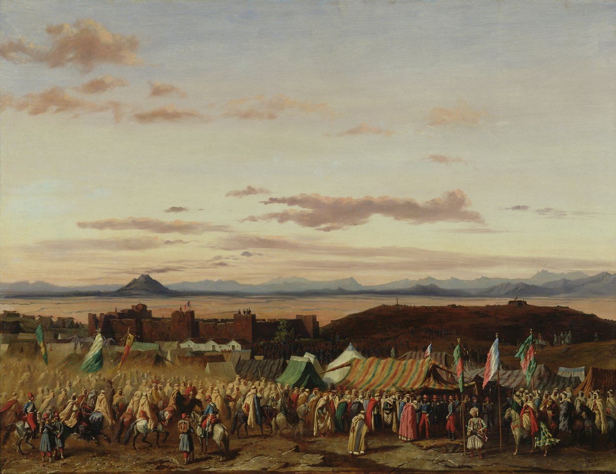 De Inname van Setif tijdens de Verovering van Algerije, 21 oktober 1839 door Adrien Dauzats