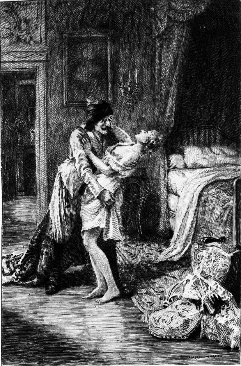 Gravure door Adrien Moreau (1843-1906) ter illustratie van 