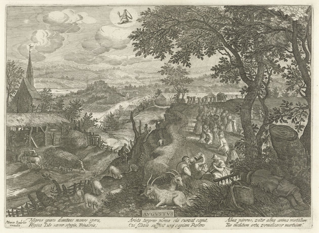 Augustus door Egidius  Sadeler (II)