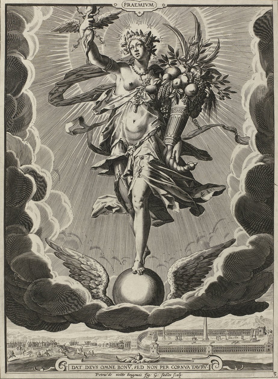 Beloning door Egidius  Sadeler (II)
